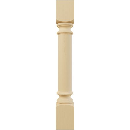 Ekena Millwork 5"W x 5"D x 35 1/2"H Traditional Cabinet Column, Alder COL05X05X35TRAL